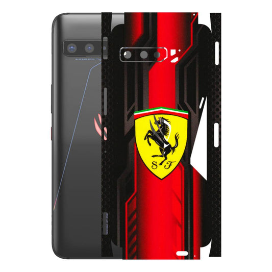 ASUS Phone Skins (All Models) - Black Ferrari Logo - 3D Embossed Finish (L-253) Asus ROG Phone 3