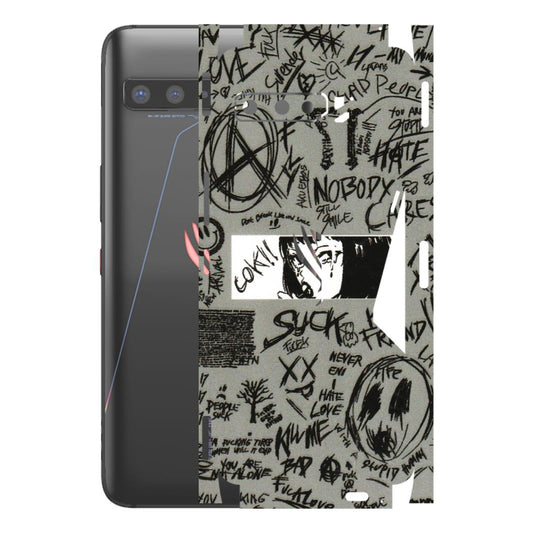 ASUS Phone Skins (All Models) - Never Have Love Anime - 3D Embossed Finish (L-260) Asus ROG Phone 3