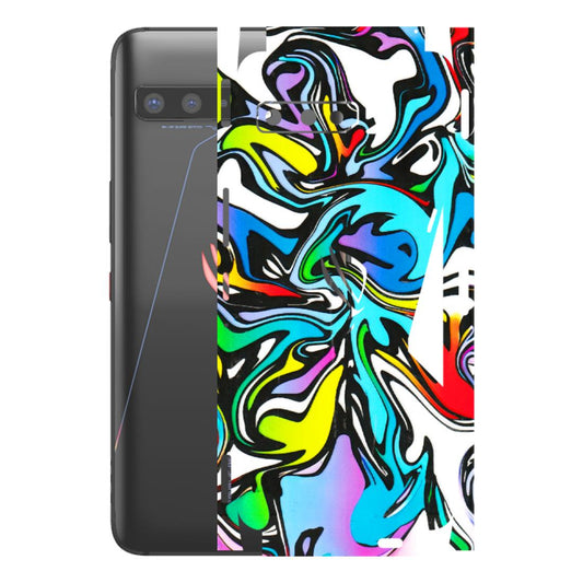 ASUS Phone Skins (All Models) - Abstract Colour Paints - 3D Embossed Finish (L-271) Asus ROG Phone 3