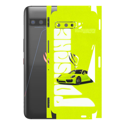 ASUS Phone Skins (All Models) - Lime Green Porche - 3D Embossed Finish (L-30) Asus ROG Phone 3