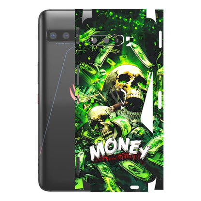 ASUS Phone Skins (All Models) - Skull Money - 3D Embossed Finish (L-303) Asus ROG Phone 3