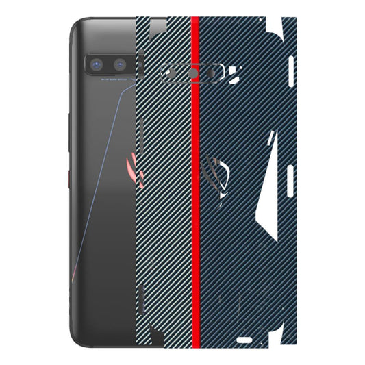 ASUS Phone Skins (All Models) - Blue Sober Lines - 3D Embossed Finish (L-305) Asus ROG Phone 3
