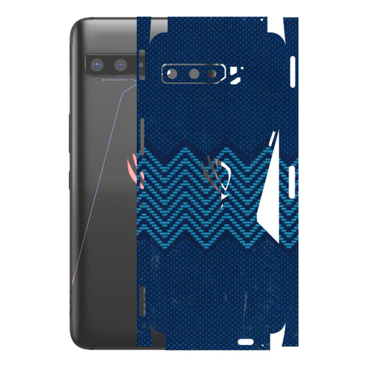 ASUS Phone Skins (All Models) - Blue Sober Waves - 3D Embossed Finish (L-306) Asus ROG Phone 3