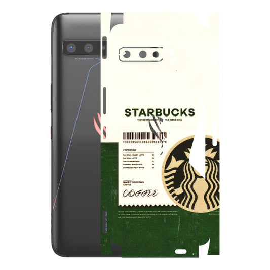 ASUS Phone Skins (All Models) - Starbucks Barcode - 3D Embossed Finish (L-308) Asus ROG Phone 3
