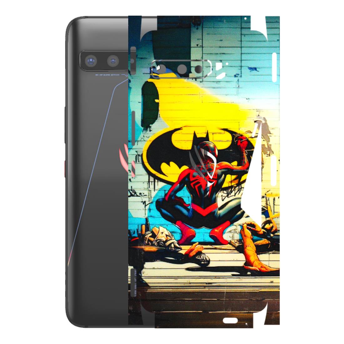 ASUS Phone Skins (All Models) - New Spiderman Bat Logo - 3D Embossed Finish (L-309) Asus ROG Phone 3