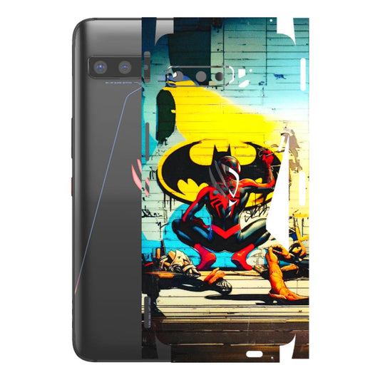 ASUS Phone Skins (All Models) - New Spiderman Bat Logo - 3D Embossed Finish (L-309) Asus ROG Phone 3