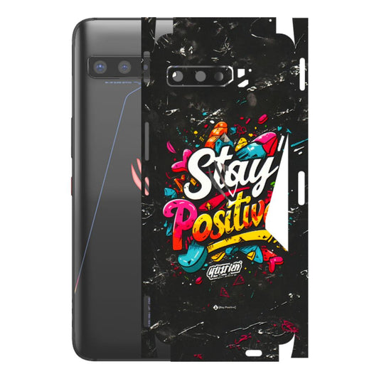 ASUS Phone Skins (All Models) - Stay Positive Black - 3D Embossed Finish (L-31) Asus ROG Phone 3