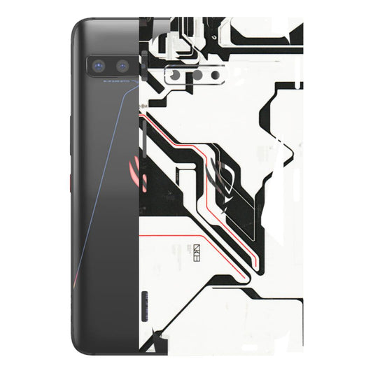 ASUS Phone Skins (All Models) - White Techy Logo - 3D Embossed Finish (L-312) Asus ROG Phone 3