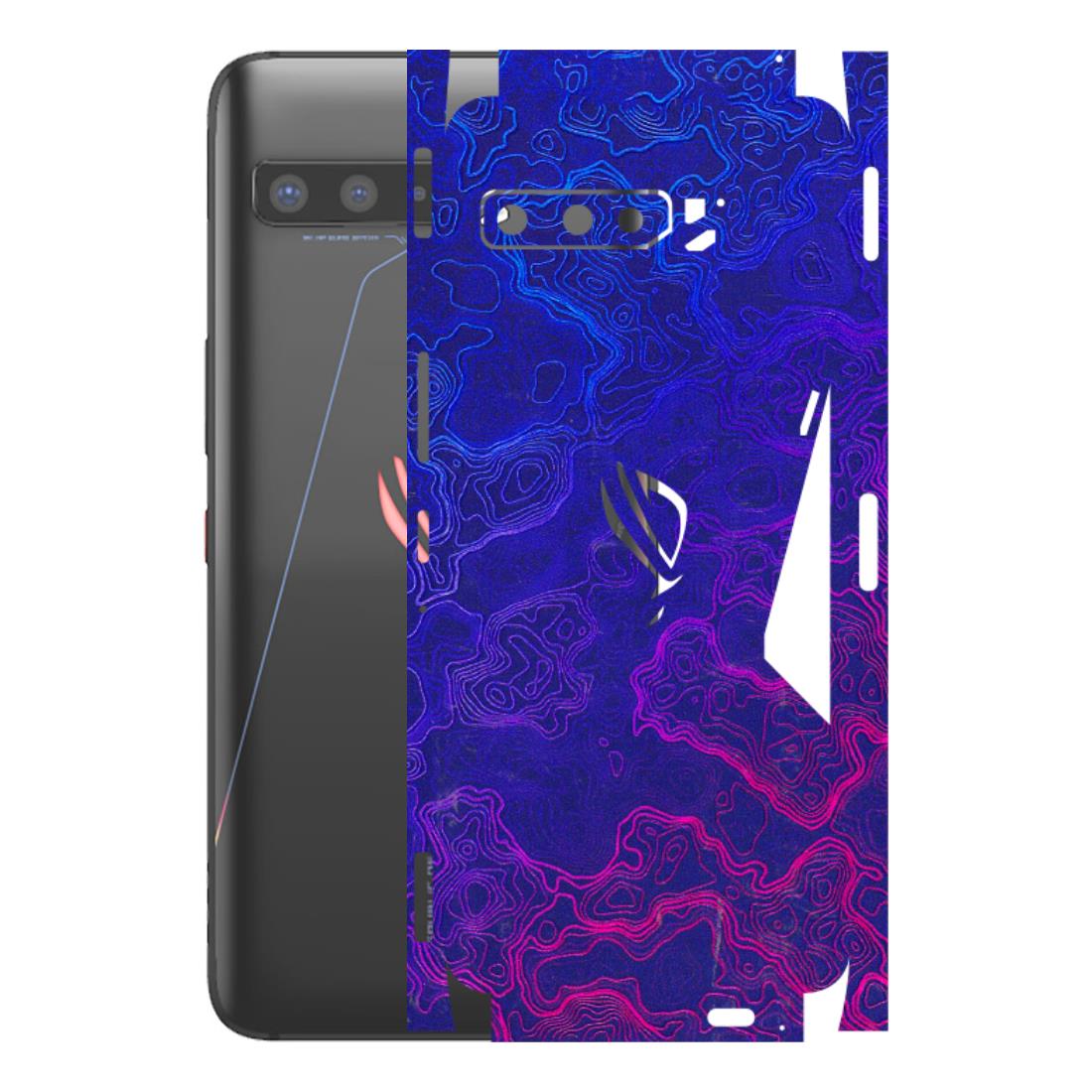 ASUS Phone Skins (All Models) - Purple Ripples Swirl - 3D Embossed Finish (L-314) Asus ROG Phone 3