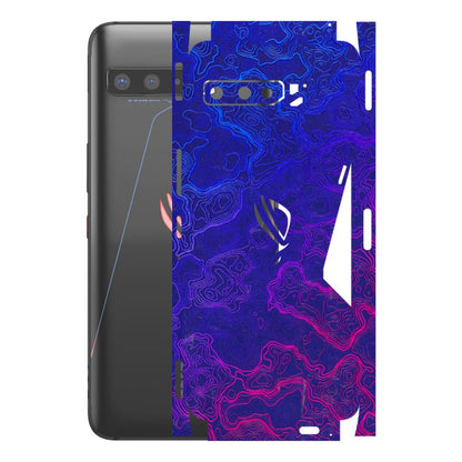 ASUS Phone Skins (All Models) - Purple Ripples Swirl - 3D Embossed Finish (L-314) Asus ROG Phone 3
