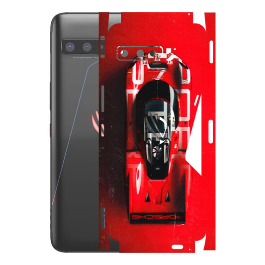 ASUS Phone Skins (All Models) - Red Porsche Car Logo - 3D Embossed Finish (L-315) Asus ROG Phone 3