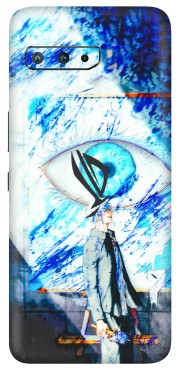 ASUS Phone Skins (All Models) - Anime Sea Blue Eye - 3D Embossed Finish (L-318) Asus ROG Phone 3