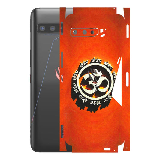 ASUS Phone Skins (All Models) - Aum Shiv Orange - 3D Embossed Finish (L-32) Asus ROG Phone 3