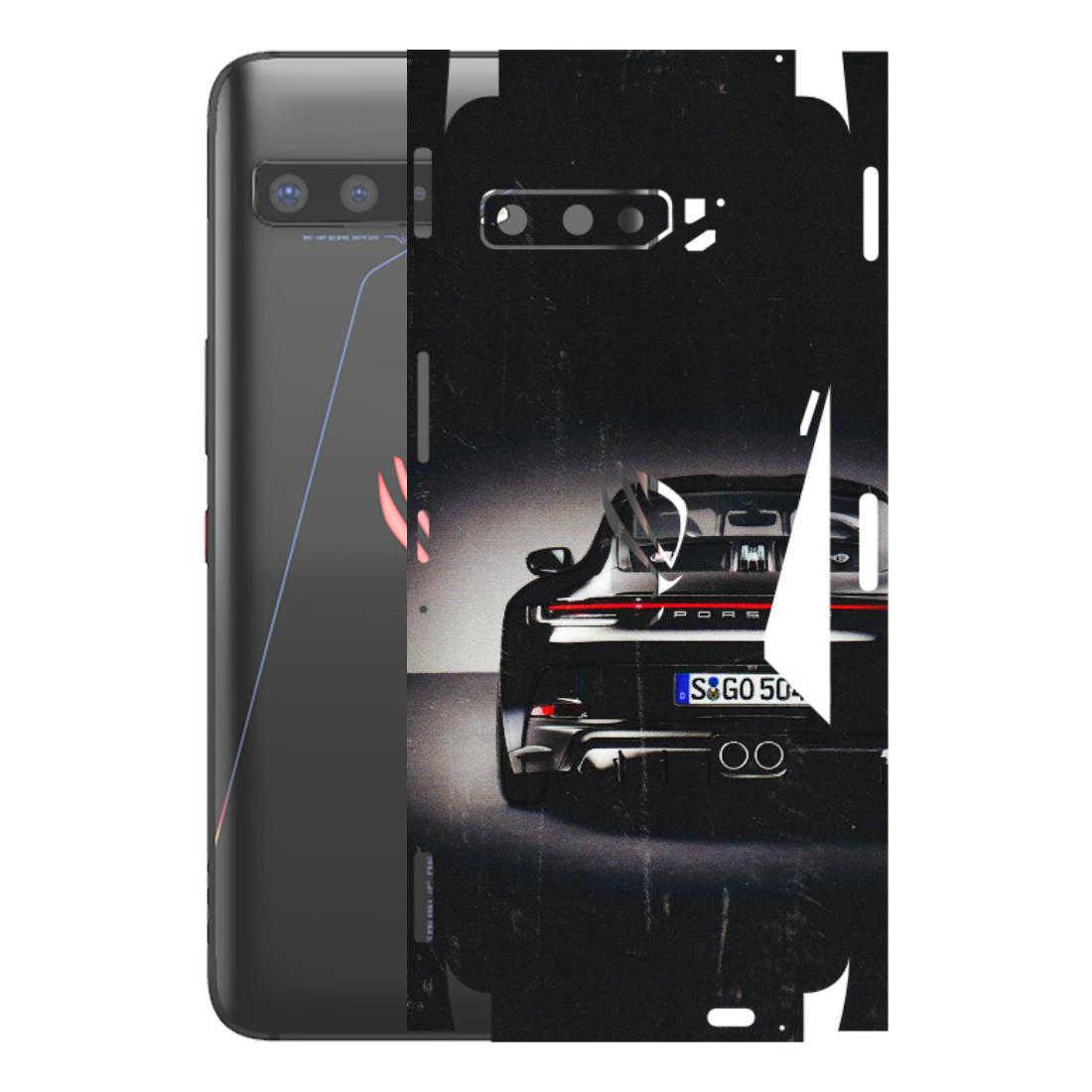 ASUS Phone Skins (All Models) - New Black Porsche GT3 - 3D Embossed Finish (L-327) Asus ROG Phone 3