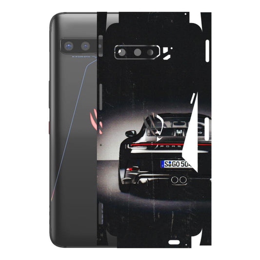ASUS Phone Skins (All Models) - New Black Porsche GT3 - 3D Embossed Finish (L-327) Asus ROG Phone 3