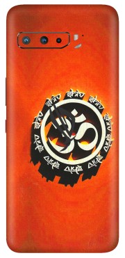 ASUS Phone Skins (All Models) - Aum Shiv Orange - 3D Embossed Finish (L-32) Asus ROG Phone 3