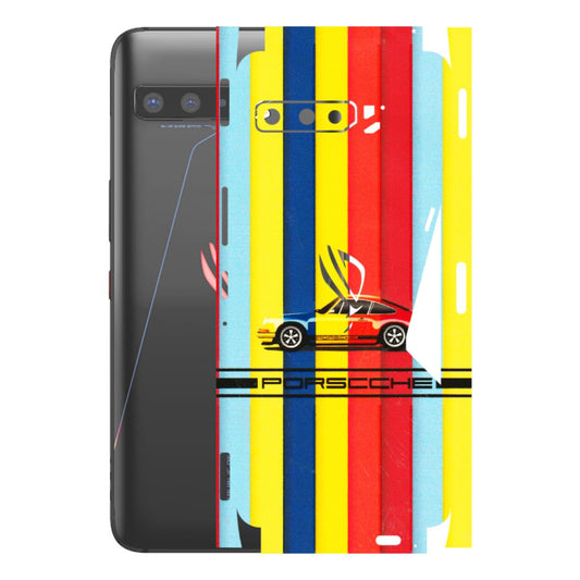 ASUS Phone Skins (All Models) - Multicolour Porche - 3D Embossed Finish (L-39) Asus ROG Phone 3