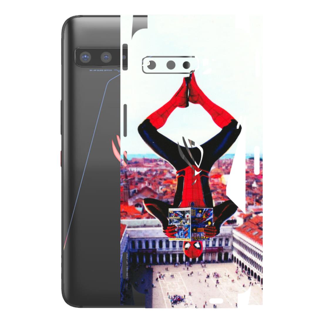 ASUS Phone Skins (All Models) - Spiderman Hanging - 3D Embossed Finish (L-53) Asus ROG Phone 3