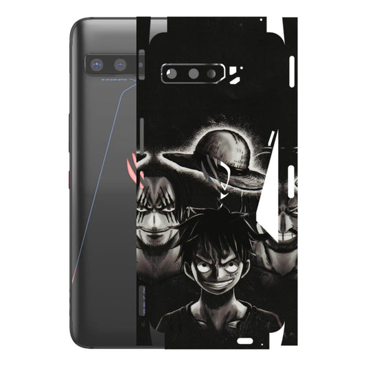 ASUS Phone Skins (All Models) - Black Luffy Hat - 3D Embossed Finish (L-57) Asus ROG Phone 3