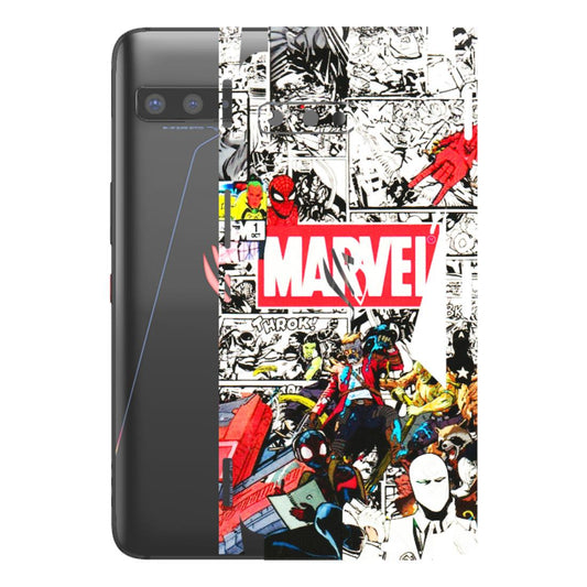 ASUS Phone Skins (All Models) - Marvel Colorful Comic - 3D Embossed Finish (L-64) Asus ROG Phone 3