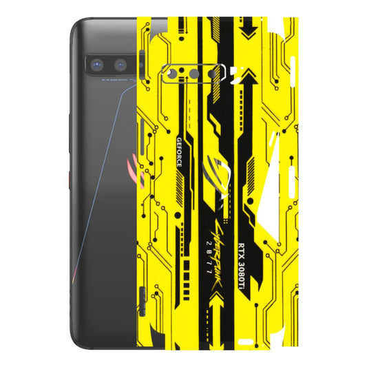 ASUS Phone Skins (All Models) - Yellow Cyberpunk - 3D Embossed Finish (L-93) Asus ROG Phone 3