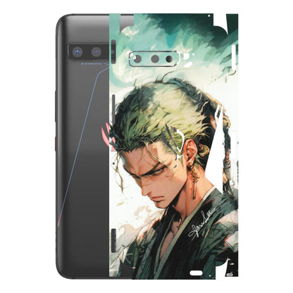 ASUS Phone Skins (All Models) - New Roronoa Zoro One Picece Anime - Matte Finish (M-140) Asus ROG Phone 3