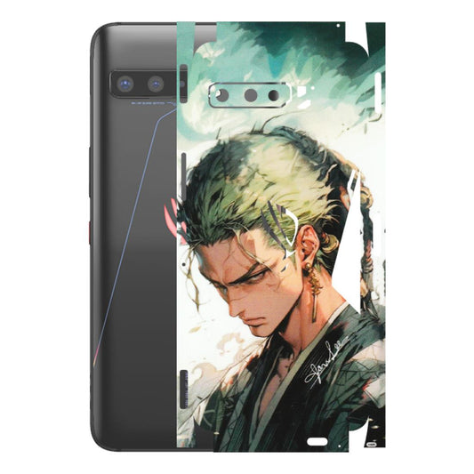 ASUS Phone Skins (All Models) - New Roronoa Zoro One Picece Anime - Matte Finish (M-140) Asus ROG Phone 3