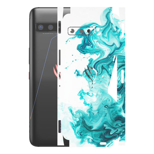 ASUS Phone Skins (All Models) - Sky Blue Abstract Colour - Matte Finish (M-146) Asus ROG Phone 3