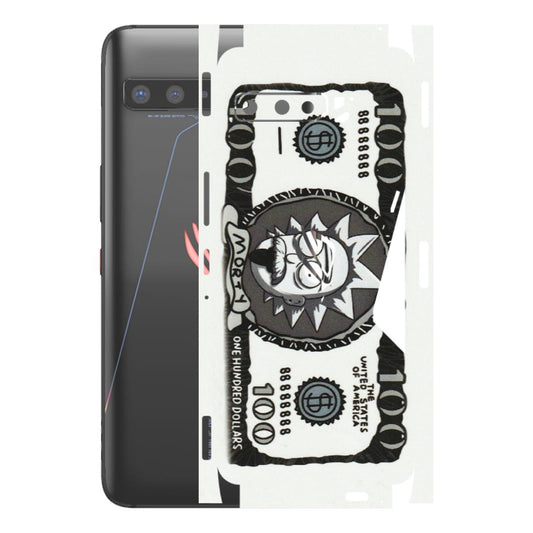 ASUS Phone Skins (All Models) - Rick And Morty Hundred Dollar Anime - Matte Finish (M-161) Asus ROG Phone 3