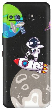 ASUS Phone Skins (All Models) - Astronaut Vibing Toon Running - Matte Finish (M-39) Asus ROG Phone 3