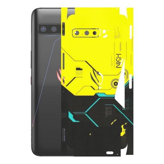 ASUS Phone Skins (All Models) - Black Yellow Technica - Matte Finish (M-53) Asus ROG Phone 3