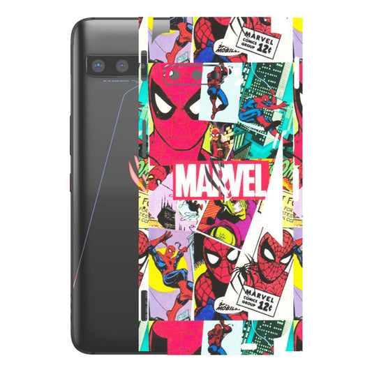 ASUS Phone Skins (All Models) - Marvel Comic Spiderman Grafitti - Matte Finish (M-72) Asus ROG Phone 3