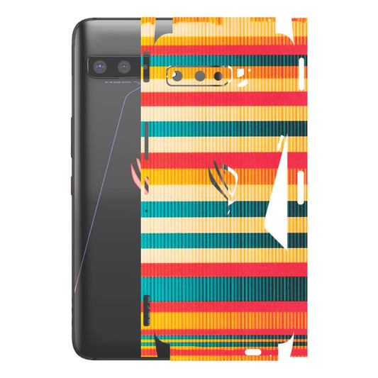 ASUS Phone Skins (All Models) - Colourful Stripes Soothing Effect - Matte Finish (M-86) Asus ROG Phone 3