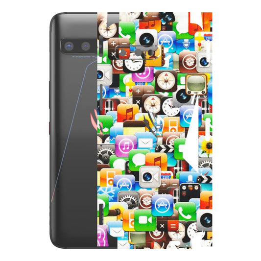 ASUS Phone Skins (All Models) - All Apple Icons - Matte Finish (M-93) Asus ROG Phone 3