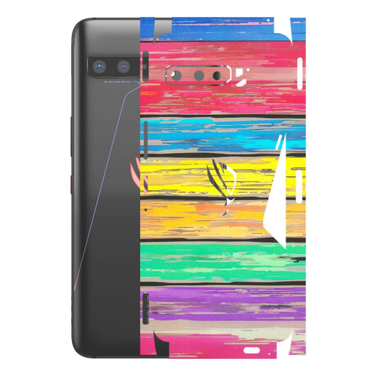 ASUS Phone Skins (All Models) - Multi Colour Wooden Wall - Matte Finish (M-96) Asus ROG Phone 3