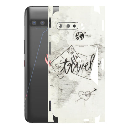 ASUS Phone Skins (All Models) - Travel Ticket - Transparent Finish (T-06) Asus ROG Phone 3