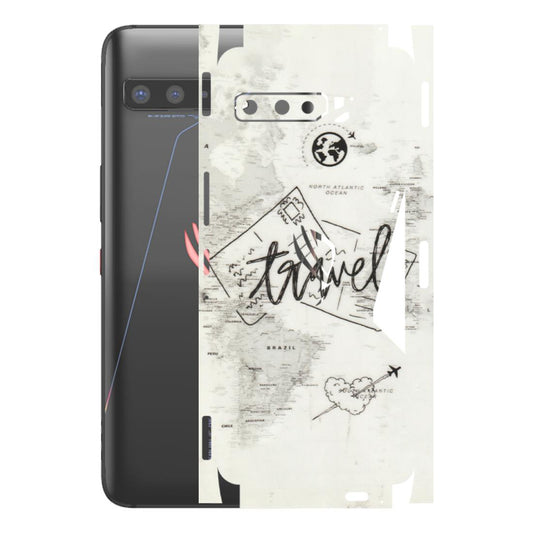 ASUS Phone Skins (All Models) - Travel Ticket - Transparent Finish (T-06) Asus ROG Phone 3