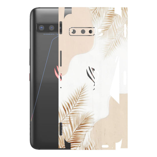 ASUS Phone Skins (All Models) - Gold Petals Abstract - Transparent Finish (T-08) Asus ROG Phone 3