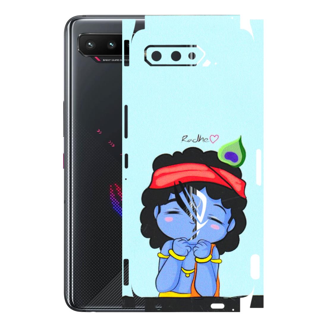 ASUS Phone Skins (All Models) - Radhe Radhe Cute Toon - 3D Embossed Finish (L-05) Asus ROG Phone 5