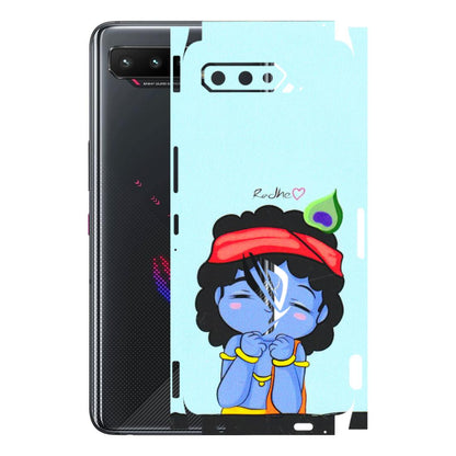 ASUS Phone Skins (All Models) - Radhe Radhe Cute Toon - 3D Embossed Finish (L-05) Asus ROG Phone 5