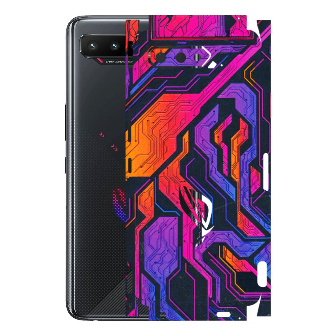 ASUS Phone Skins (All Models) - Tech Circuits Futuristic - 3D Embossed Finish (L-07) Asus ROG Phone 5