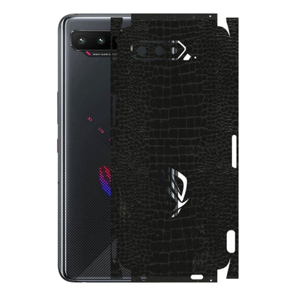 ASUS Phone Skins (All Models) - Snake Leather Black - 3D Embossed Finish (L-107) Asus ROG Phone 5