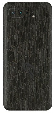 ASUS Phone Skins (All Models) - Black Abstract Pattern - 3D Embossed Finish (L-117) Asus ROG Phone 5