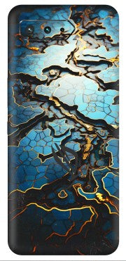 ASUS Phone Skins (All Models) - Blue Gold Abstract - 3D Embossed Finish (L-11) Asus ROG Phone 5
