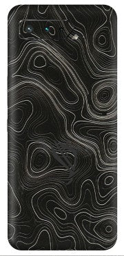 ASUS Phone Skins (All Models) - Black Swirl - 3D Embossed Finish (L-196) Asus ROG Phone 5