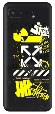 ASUS Phone Skins (All Models) - Anti Social Graffiti - 3D Embossed Finish (L-198) Asus ROG Phone 5