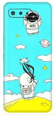 ASUS Phone Skins (All Models) - Blue Skies Astro Float - 3D Embossed Finish (L-230) Asus ROG Phone 5