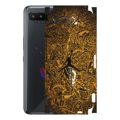 ASUS Phone Skins (All Models) - Premium Gold Basketball Player - 3D Embossed Finish (L-236) Asus ROG Phone 5