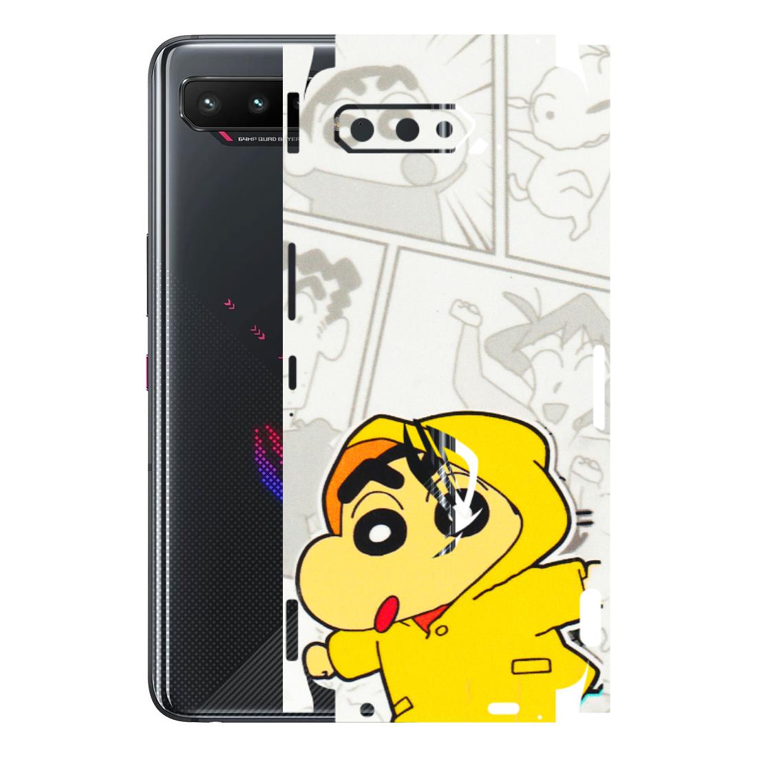 ASUS Phone Skins (All Models) - Yellow Shinchan Comic - 3D Embossed Finish (L-246) Asus ROG Phone 5