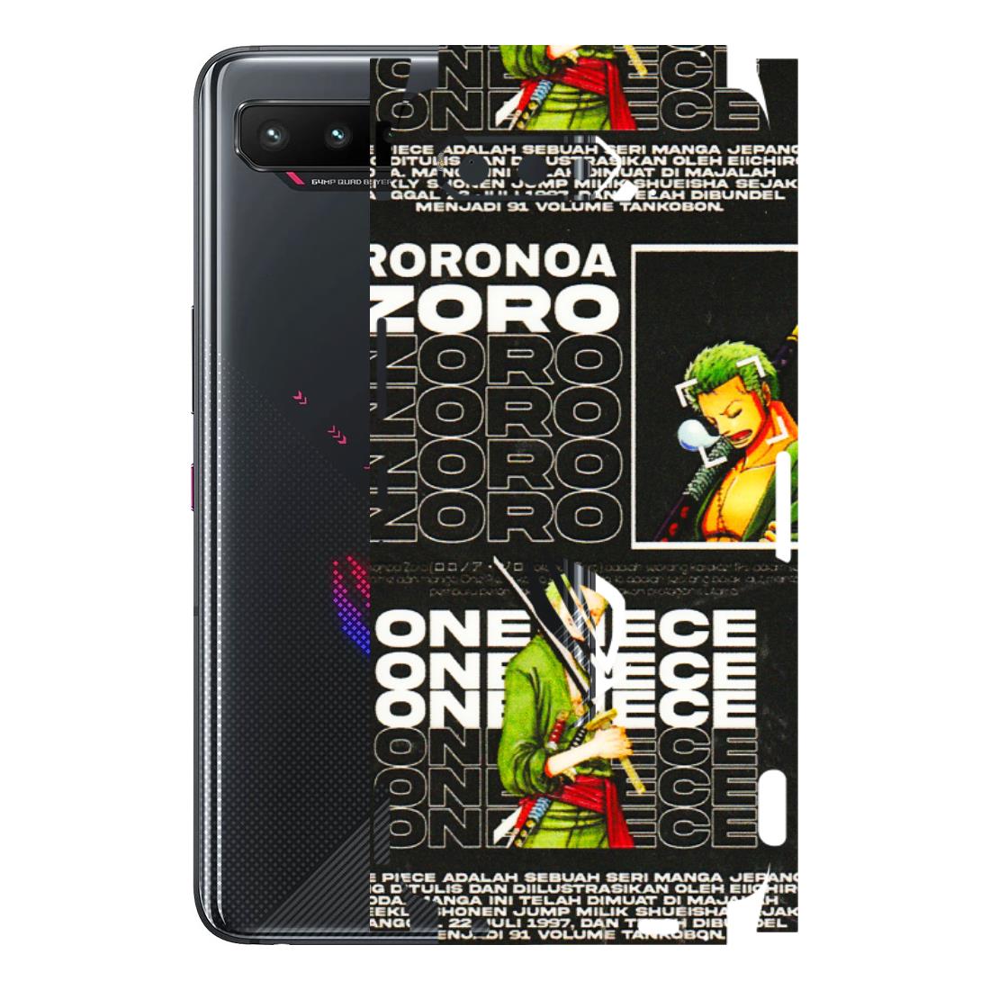 ASUS Phone Skins (All Models) - One Piece Zoro - 3D Embossed Finish (L-250) Asus ROG Phone 5
